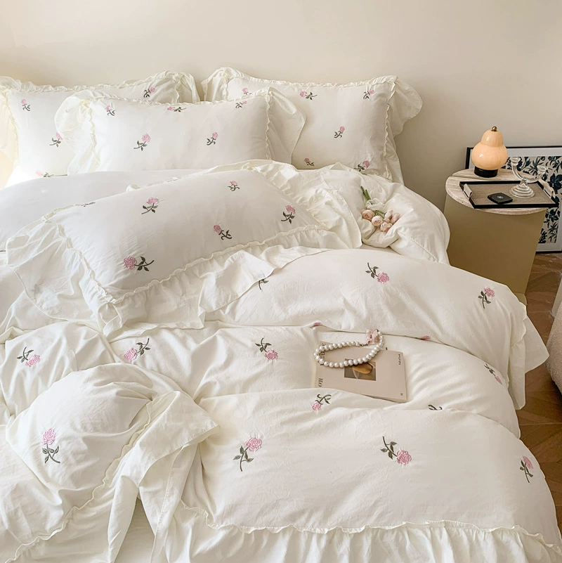 Rosetta Bettbezug-Set (Bestickt) – Lit d'Elite