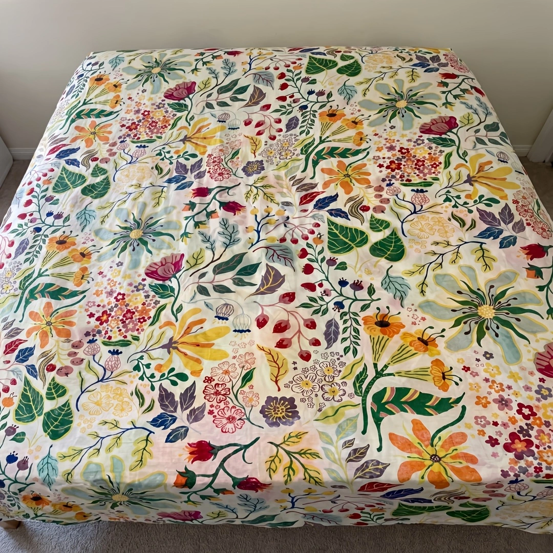 Melania Floral Duvet Cover Set (100% Cotton)