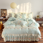Rosendal Blue Duvet Cover Set (Embroidered)