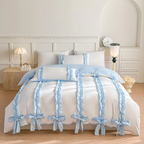 Set Copripiumino Fiona Blu (Fiocchi Romantici)