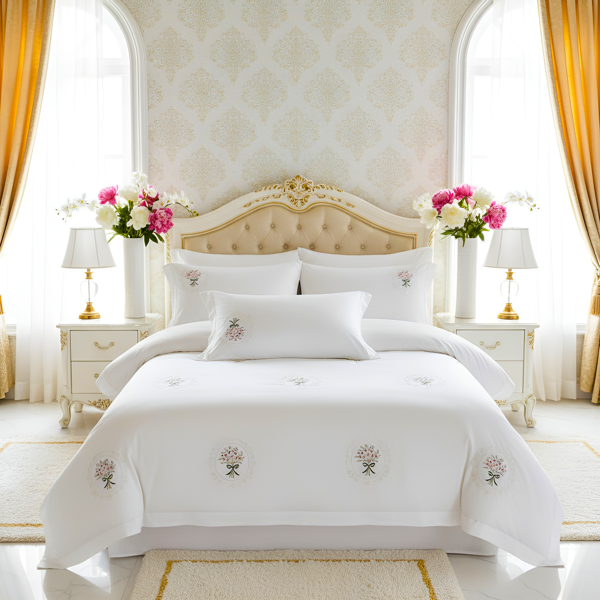 Parure de housse de couette Samy (coton et microfibre)