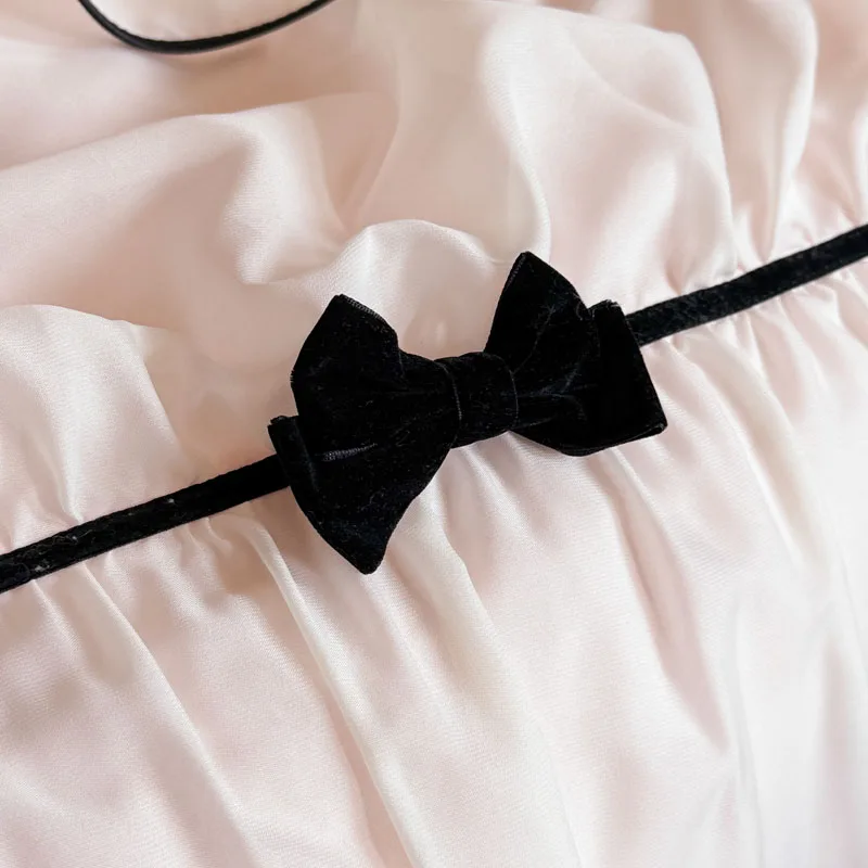 Parure de housse de couette Bow (dentelle romantique)