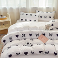 Yulia Black & White Duvet Cover Set