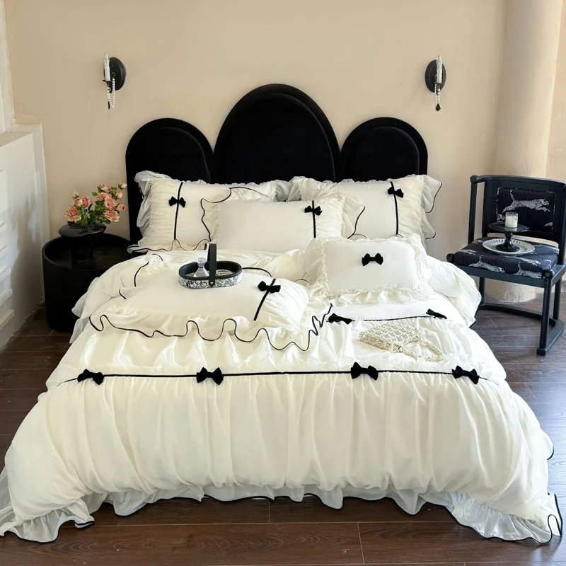 Bow Duvet Cover Set (Romantic Lace)