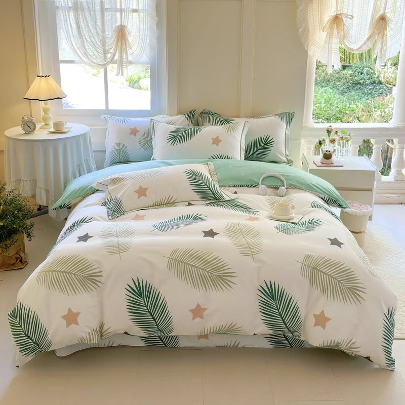 Foglia Duvet Cover Set (100% Cotton)