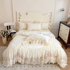 Set Copripiumino Rosaria Rosa (Ricamato)