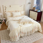 Set Copripiumino Rosaria Rosa (Ricamato)