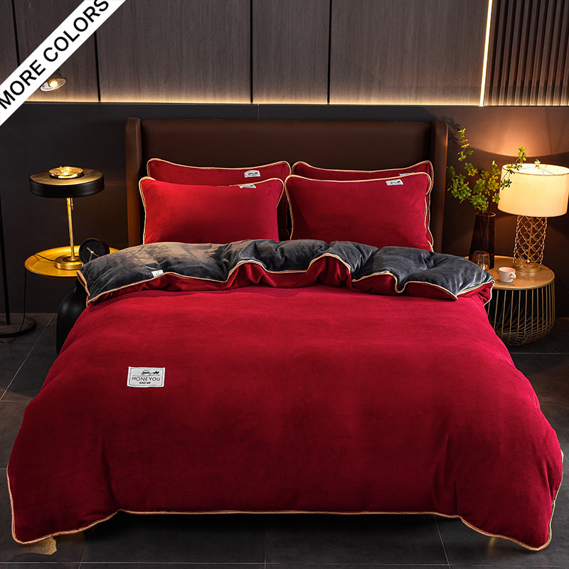 Parure de housse de couette Yulia (polaire velours)